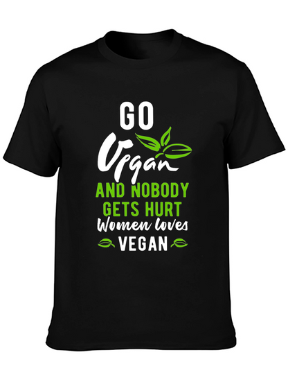 Go Vegan T-Shirt - Women Love Vegan Tee