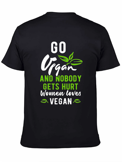 Go Vegan T-Shirt - Women Love Vegan Tee