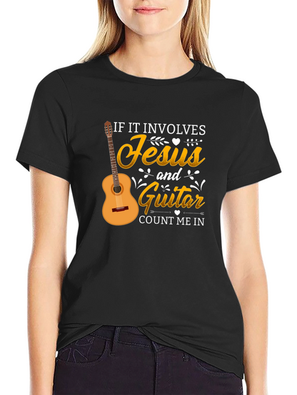 Jesus and Guitar T-Shirt - Christian Music Lover Tee