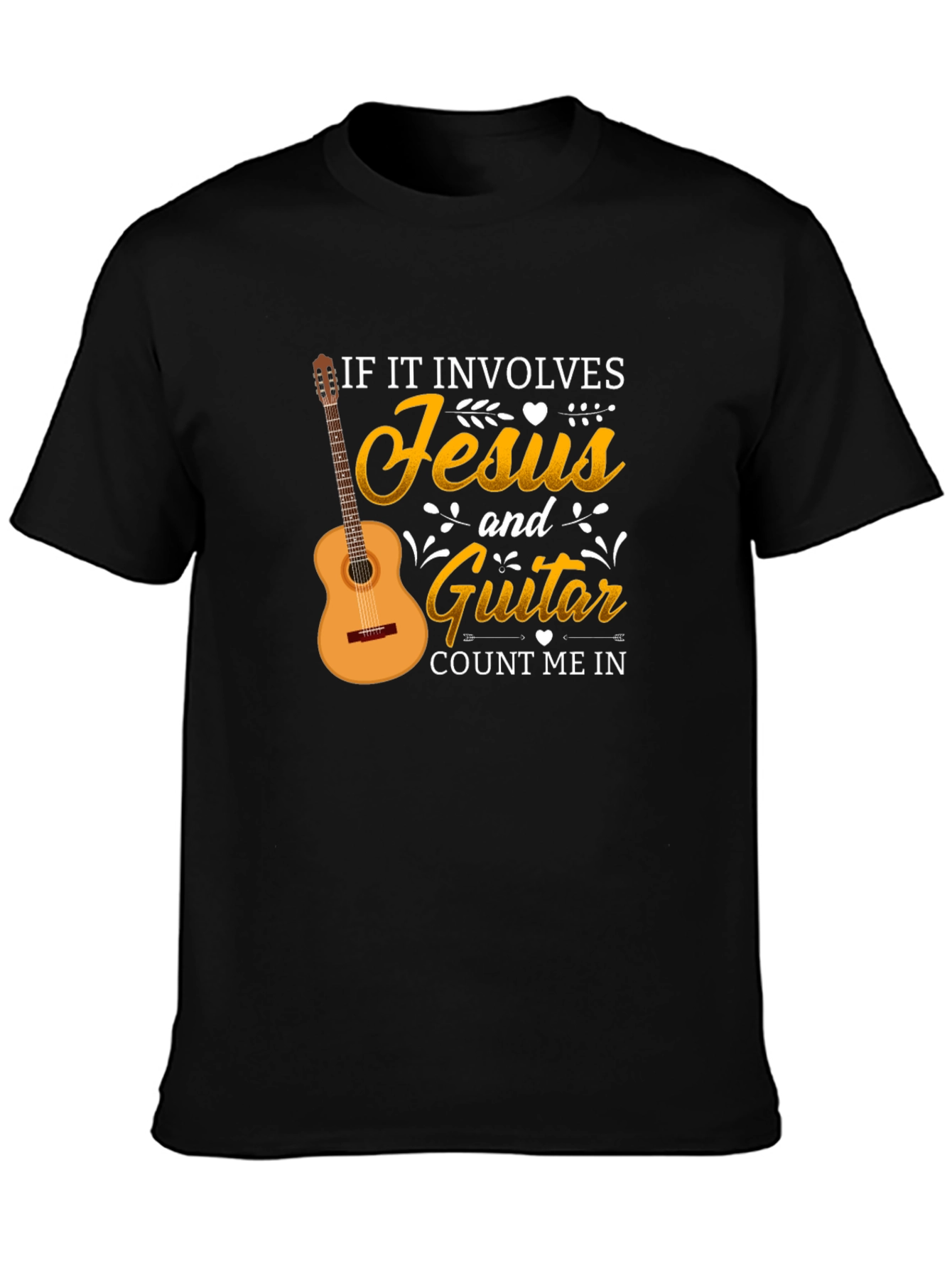 Jesus and Guitar T-Shirt - Christian Music Lover Tee