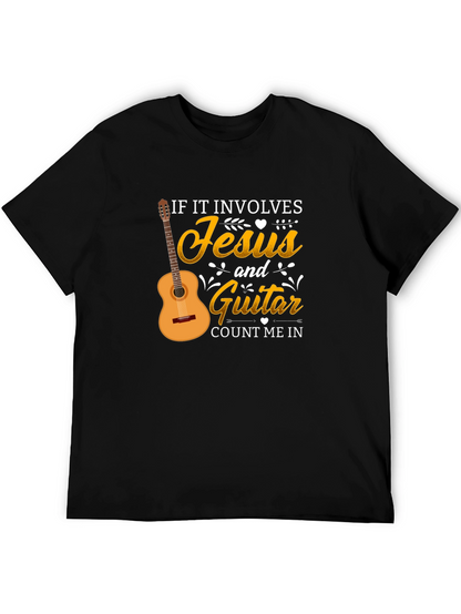 Jesus and Guitar T-Shirt - Christian Music Lover Tee