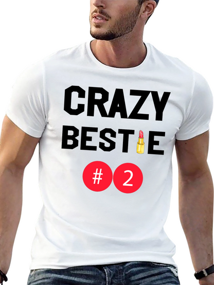 Crazy Bestie #2 Black Graphic Tee