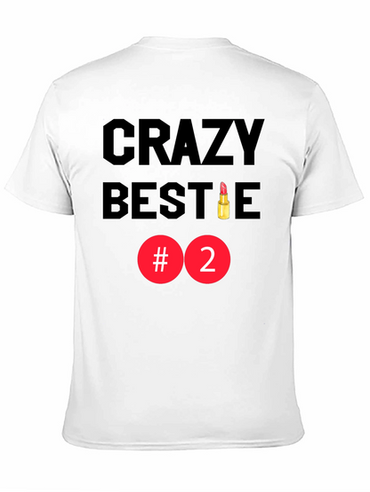 Crazy Bestie #2 Black Graphic Tee