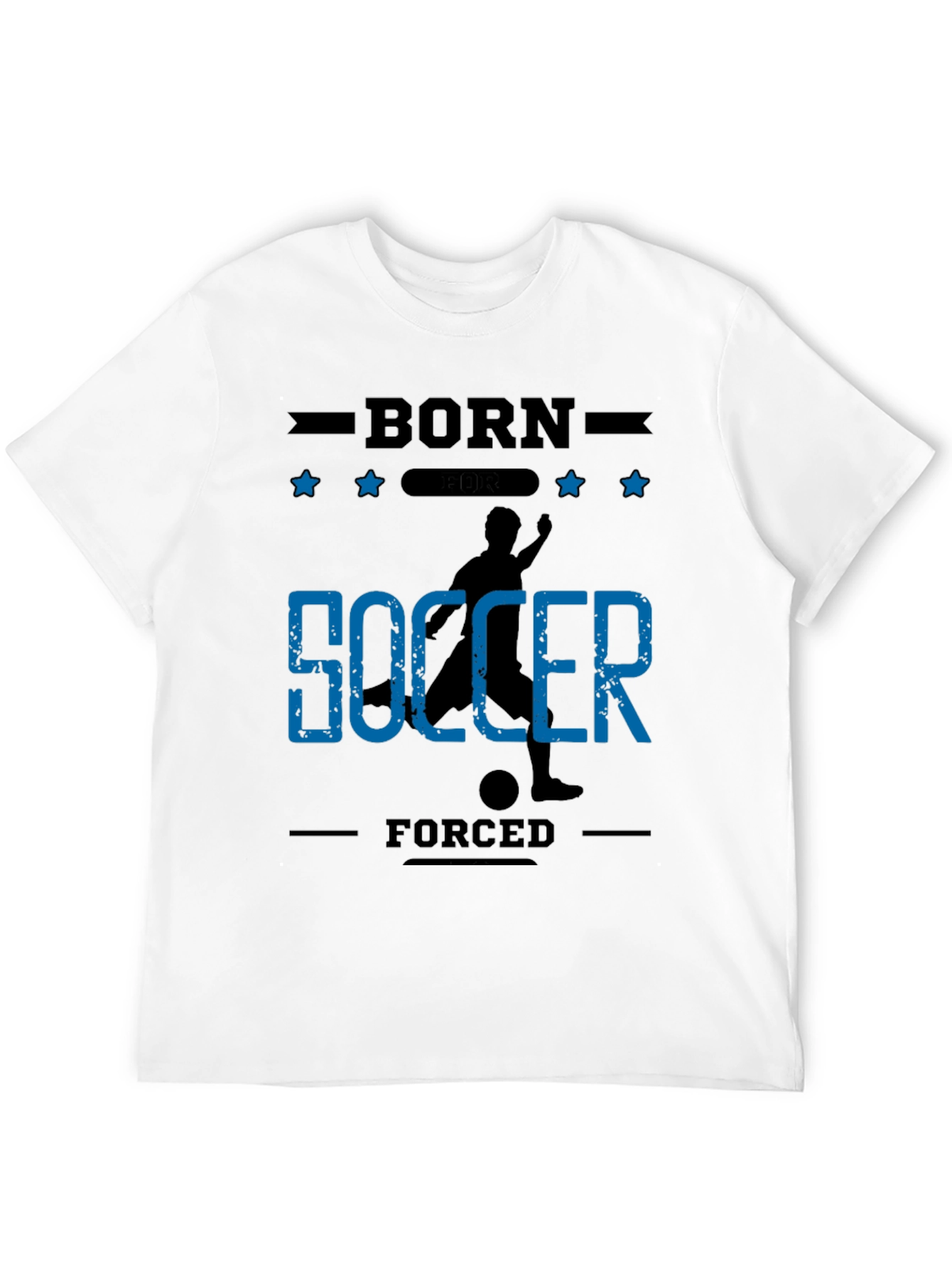 Born for Soccer Black Graphic T-Shirt