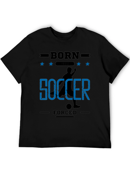 Born for Soccer Black Graphic T-Shirt