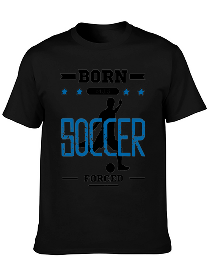 Born for Soccer Black Graphic T-Shirt