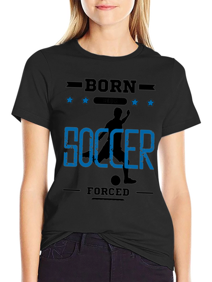Born for Soccer Black Graphic T-Shirt