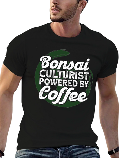 Bonsai Culturist Coffee Lover Graphic T-Shirt