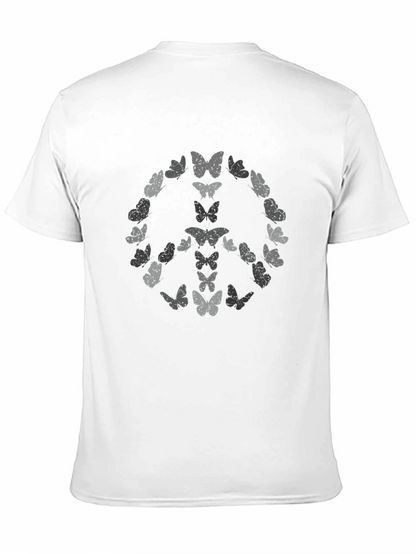 Butterfly Peace Sign Graphic Tee