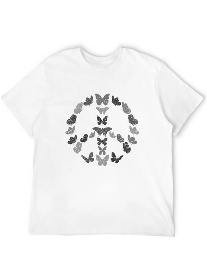 Butterfly Peace Sign Graphic Tee