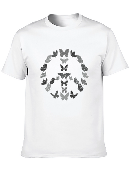 Butterfly Peace Sign Graphic Tee
