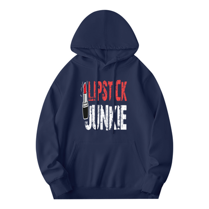 Lipstick Junkie Distressed Graphic Hoodie