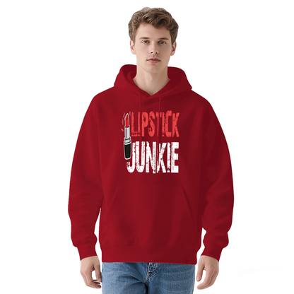 Lipstick Junkie Distressed Graphic Hoodie