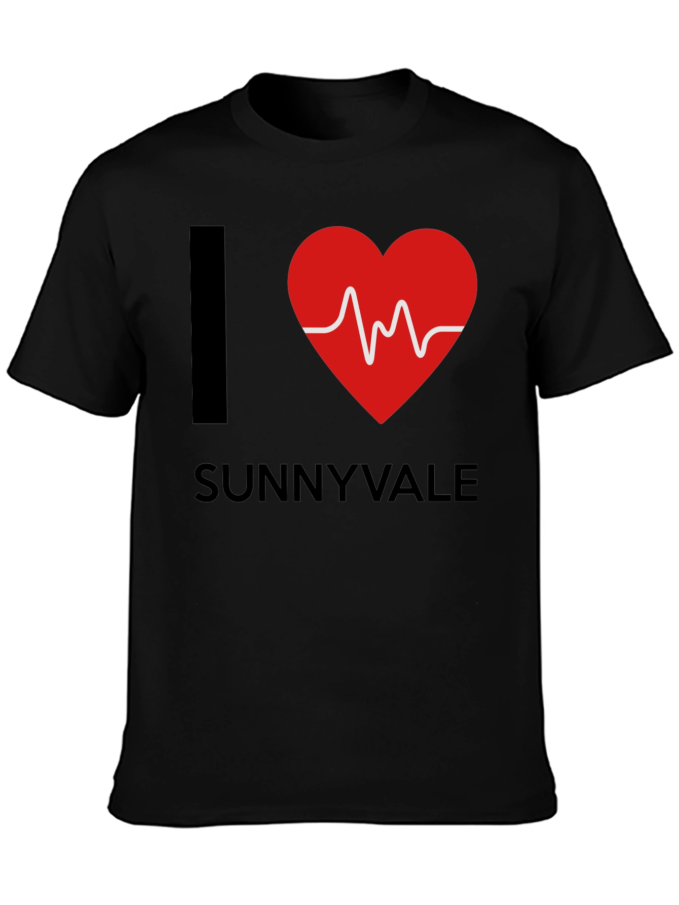 I Heart Sunnyvale Graphic T-Shirt - Trendy Casual Tee