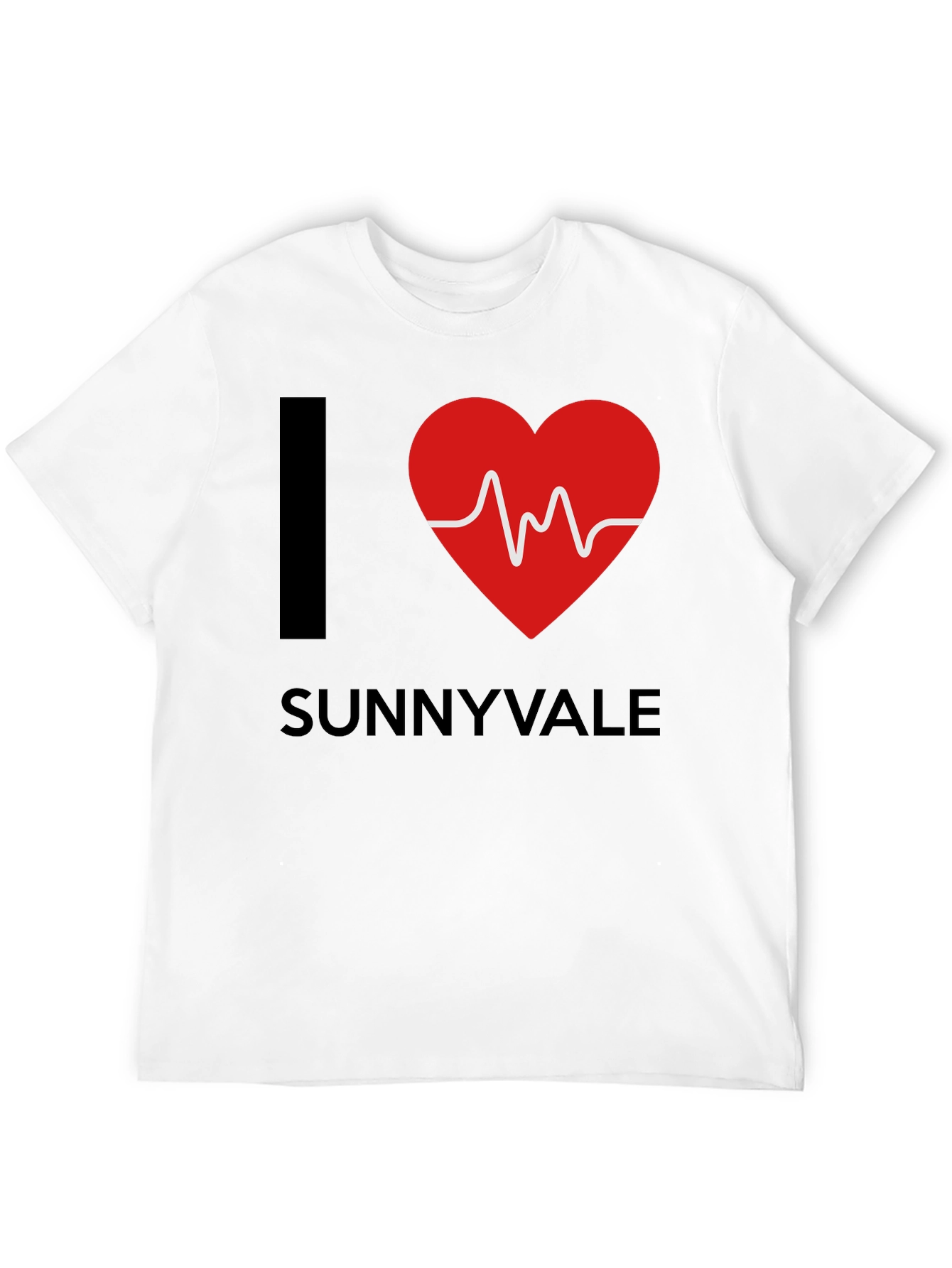 I Heart Sunnyvale Graphic T-Shirt - Trendy Casual Tee