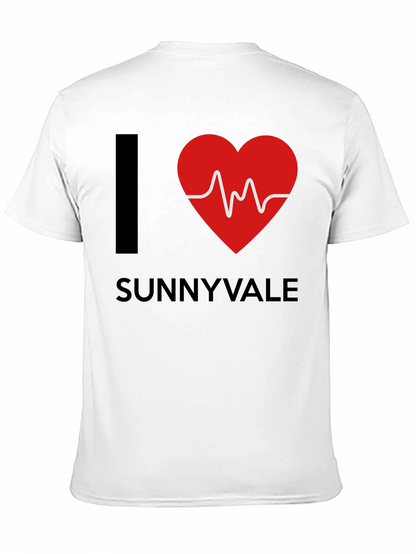 I Heart Sunnyvale Graphic T-Shirt - Trendy Casual Tee