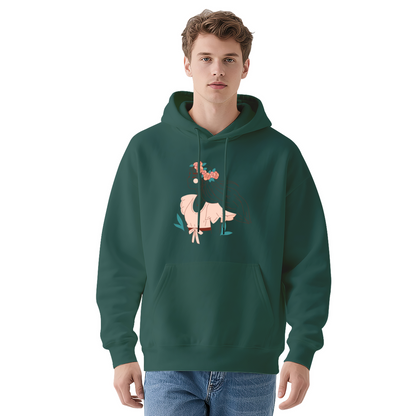 Cool Graphic Hoodie - Minimalist Illustration Girl