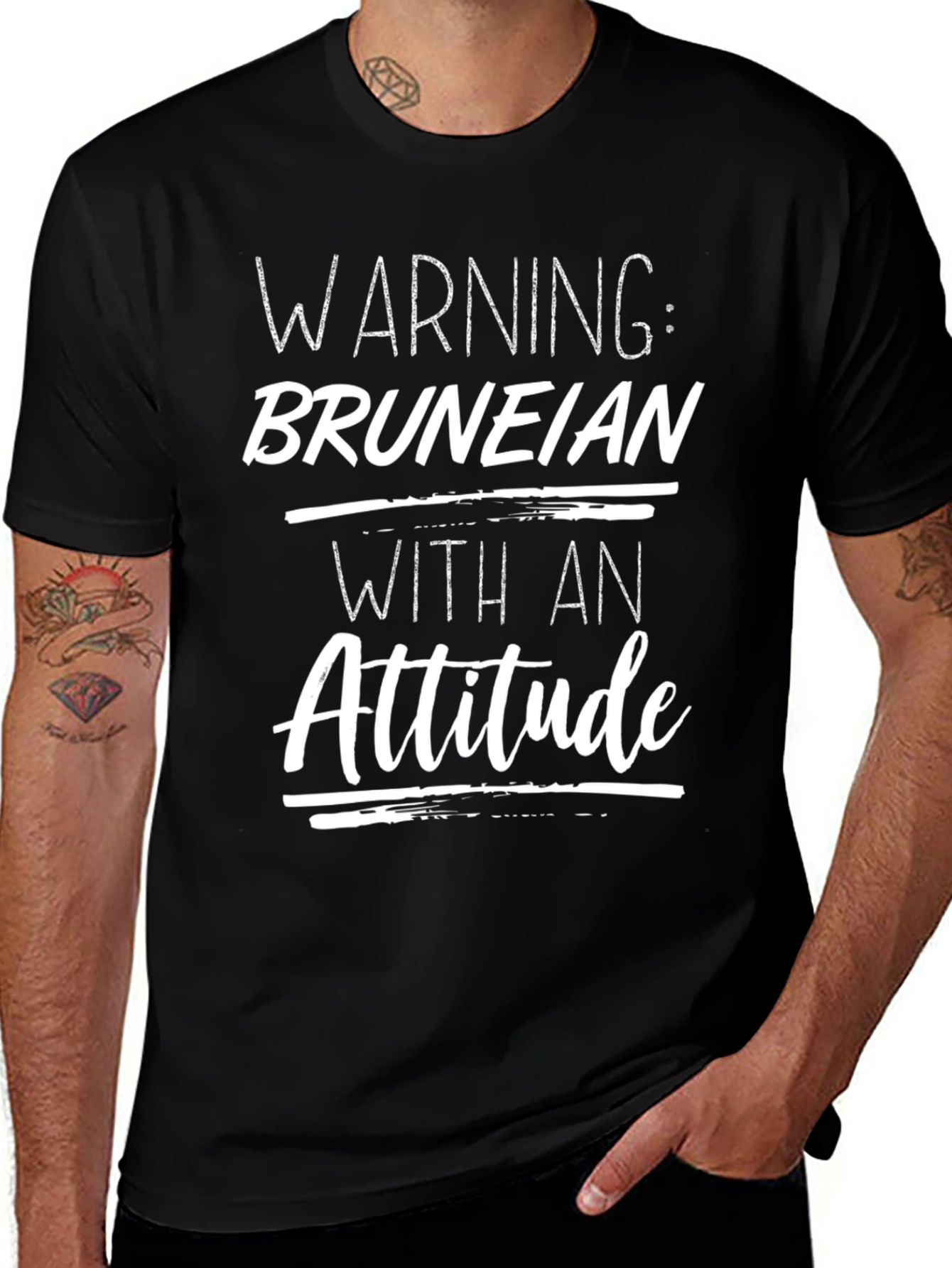 Warning: Bruneian with an Attitude T-Shirt
