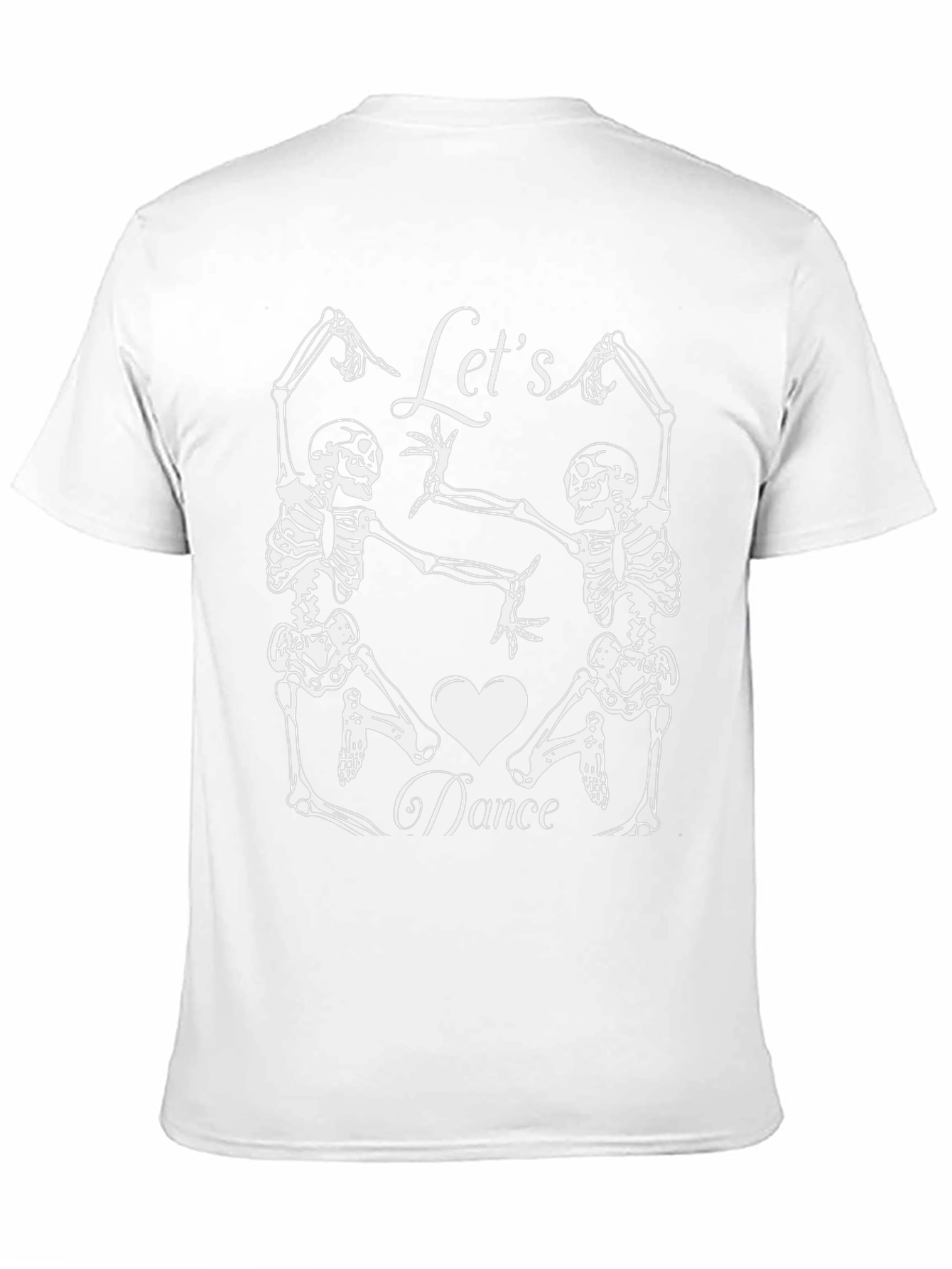 Skeleton Dance Graphic Tee - Halloween Black T-Shirt