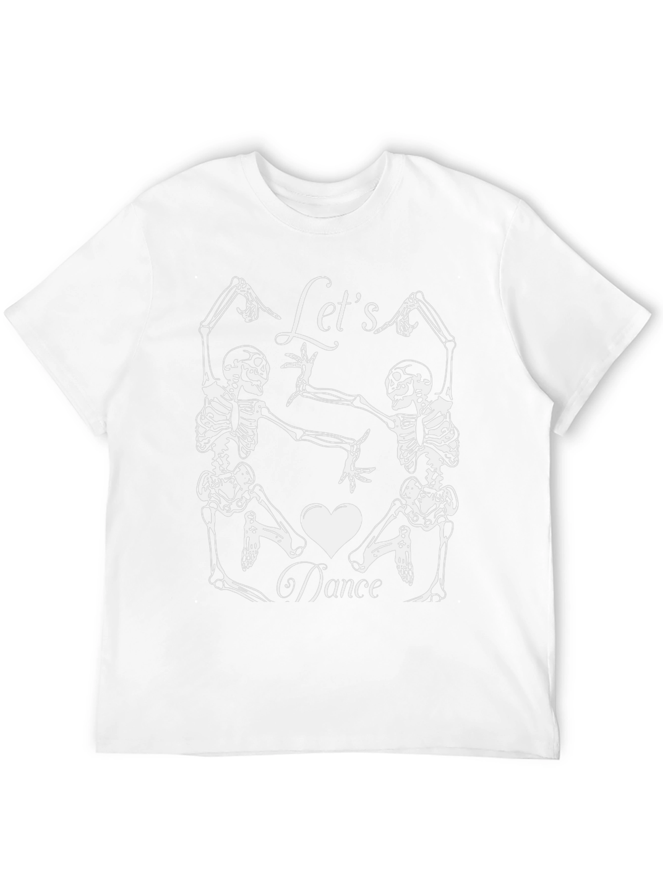Skeleton Dance Graphic Tee - Halloween Black T-Shirt