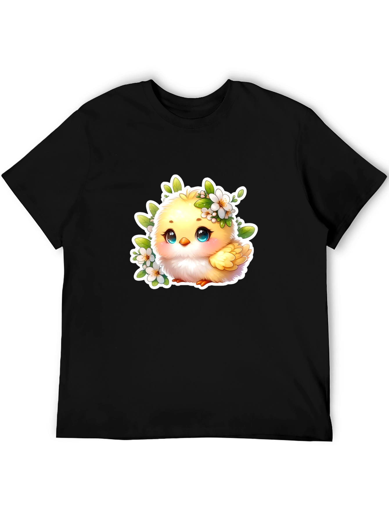 Cute Chick Graphic Tee - Adorable Black T-Shirt