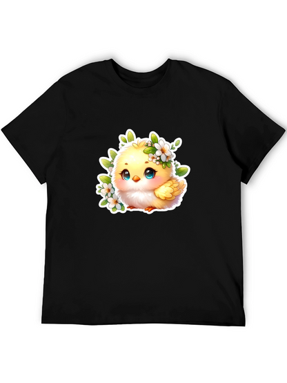Cute Chick Graphic Tee - Adorable Black T-Shirt