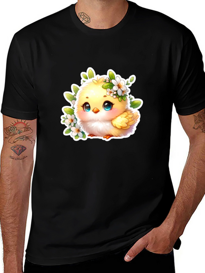 Cute Chick Graphic Tee - Adorable Black T-Shirt