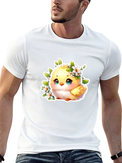 Cute Chick Graphic Tee - Adorable Black T-Shirt