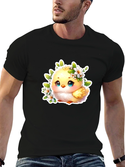 Cute Chick Graphic Tee - Adorable Black T-Shirt