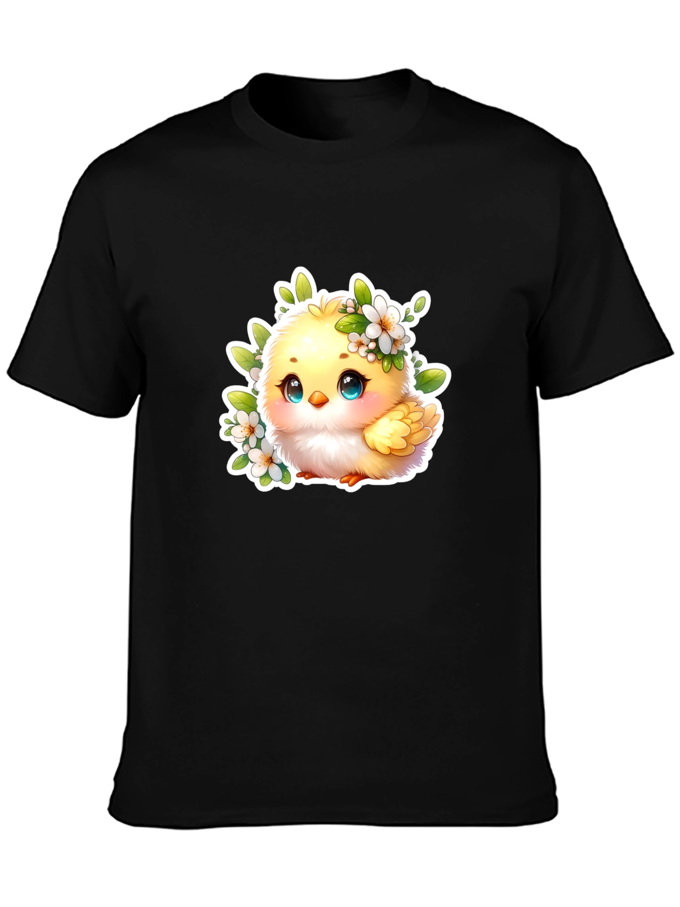 Cute Chick Graphic Tee - Adorable Black T-Shirt
