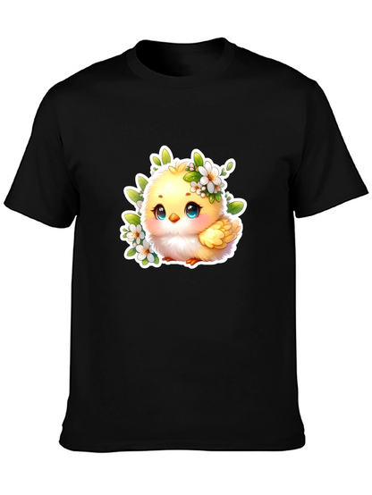 Cute Chick Graphic Tee - Adorable Black T-Shirt