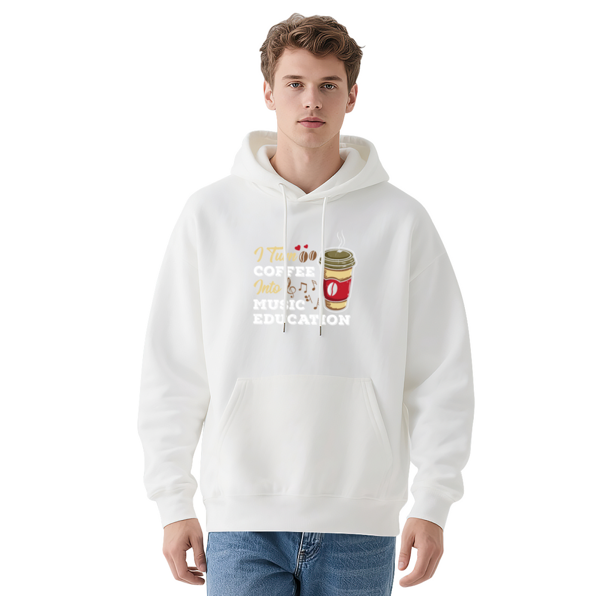 Stylish Pullover Hoodie - Cat Lover Design