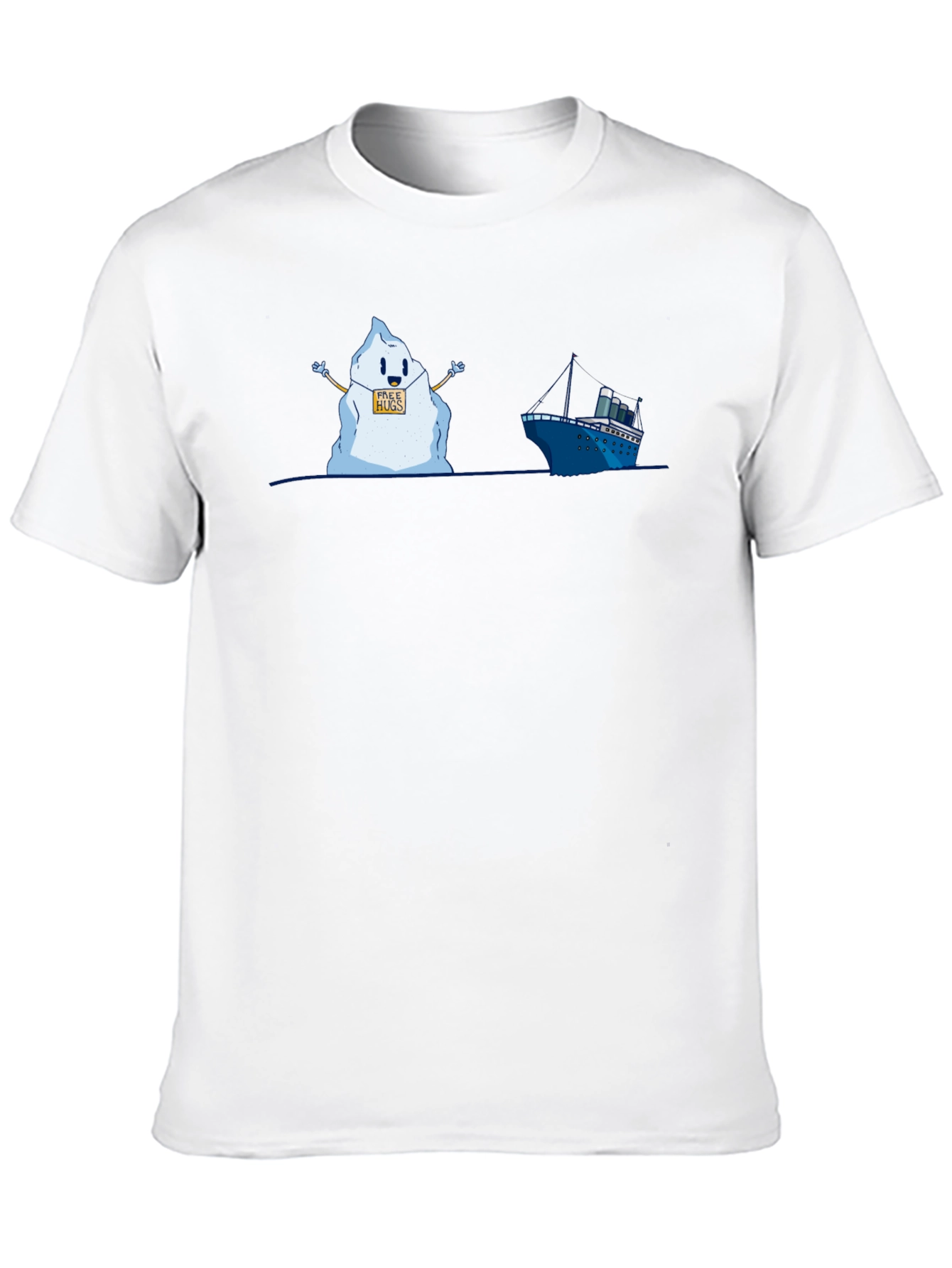 Titanic Iceberg Free Hugs Humor T-Shirt