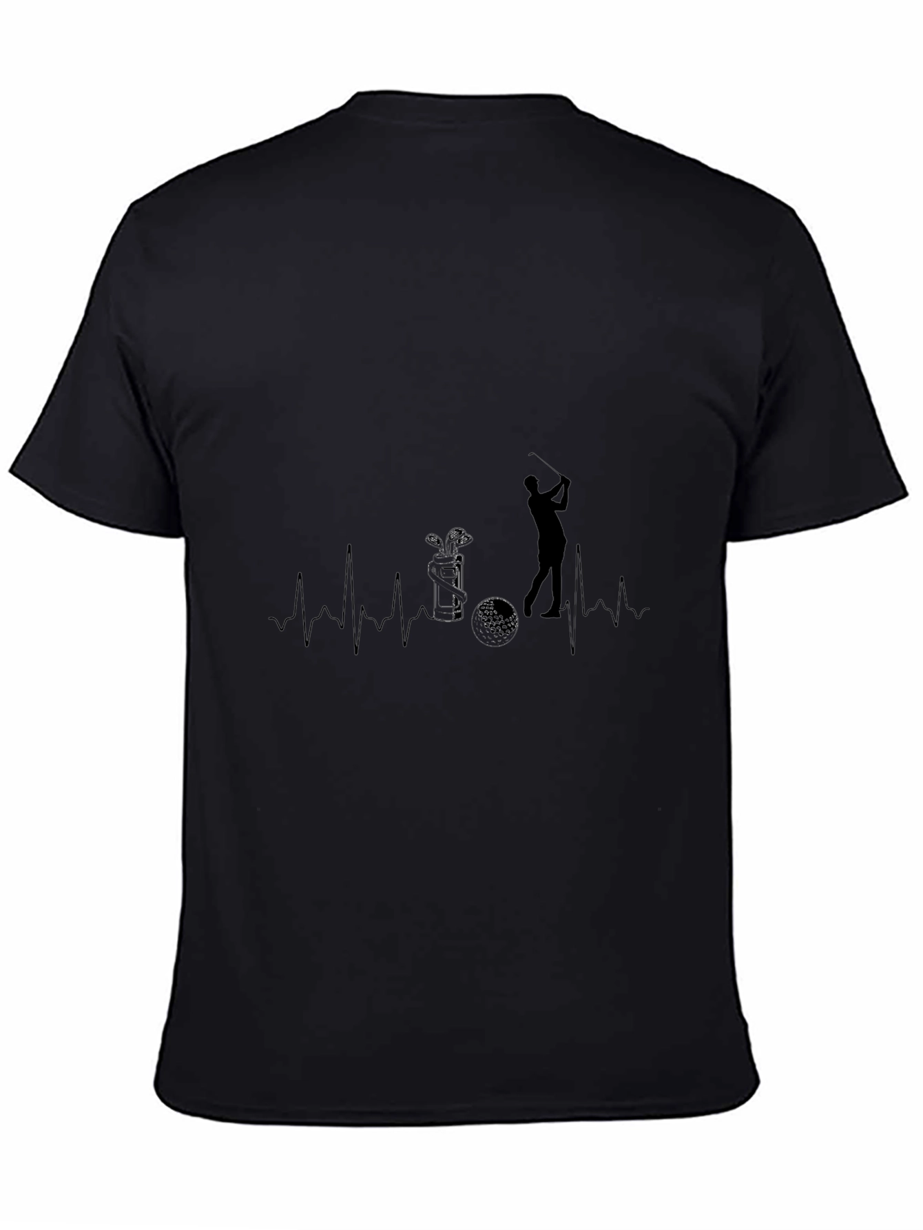 Golf Heartbeat T-Shirt - Golfer Gift