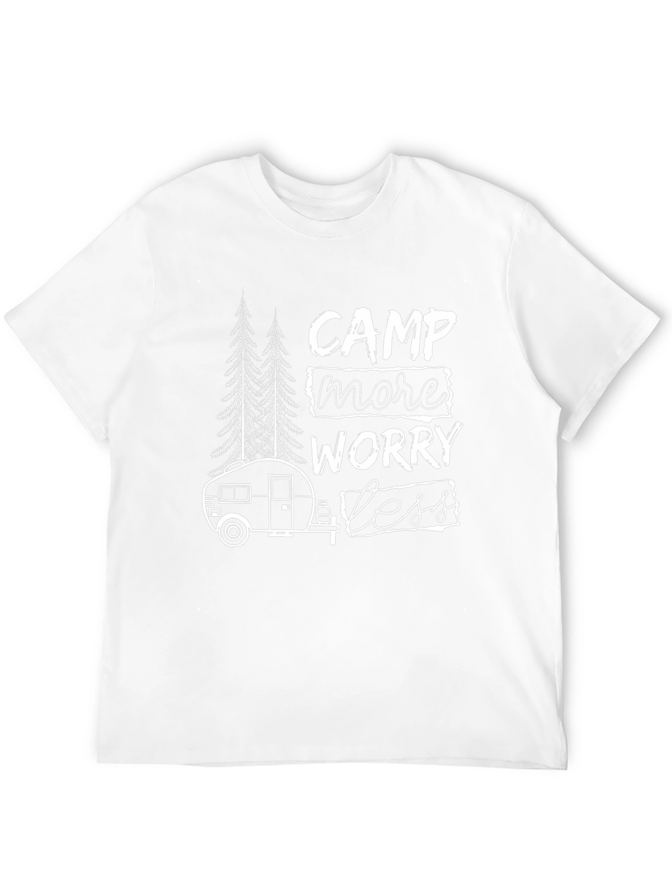 Camp More Worry Less Graphic T-Shirt