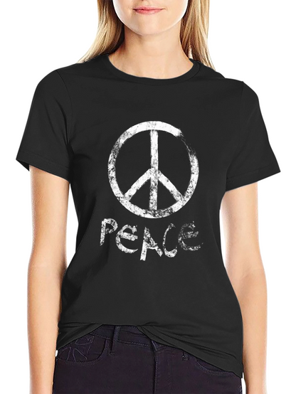 Peace Sign T-Shirt - Grunge Style