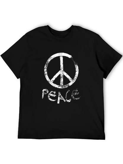 Peace Sign T-Shirt - Grunge Style
