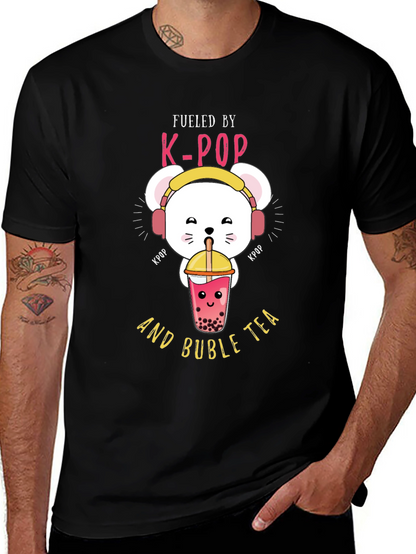 K-Pop Bubble Tea Graphic T-Shirt