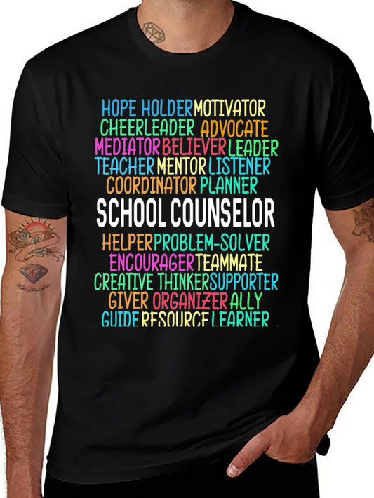 School Counselor Word Art T-Shirt