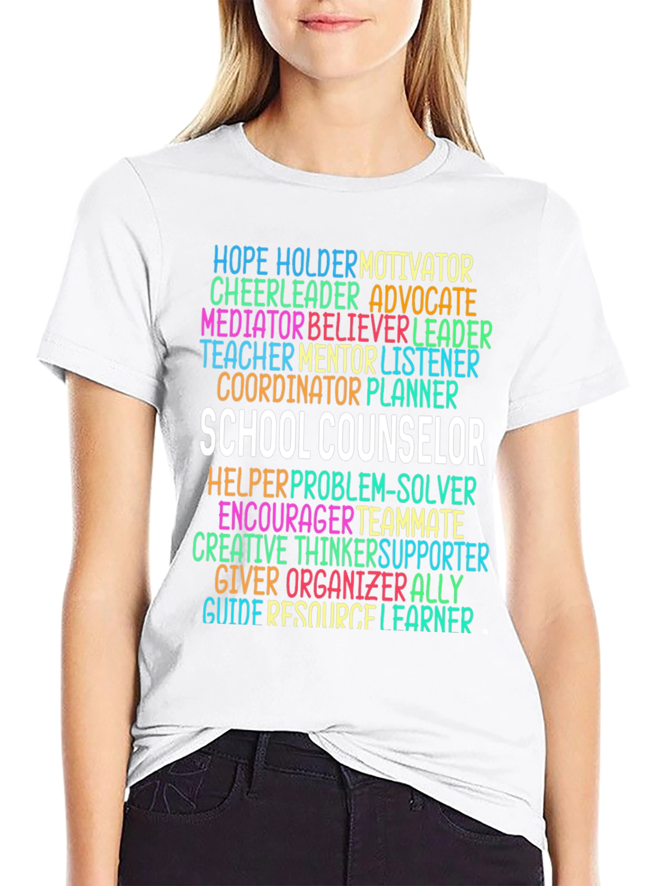 School Counselor Word Art T-Shirt
