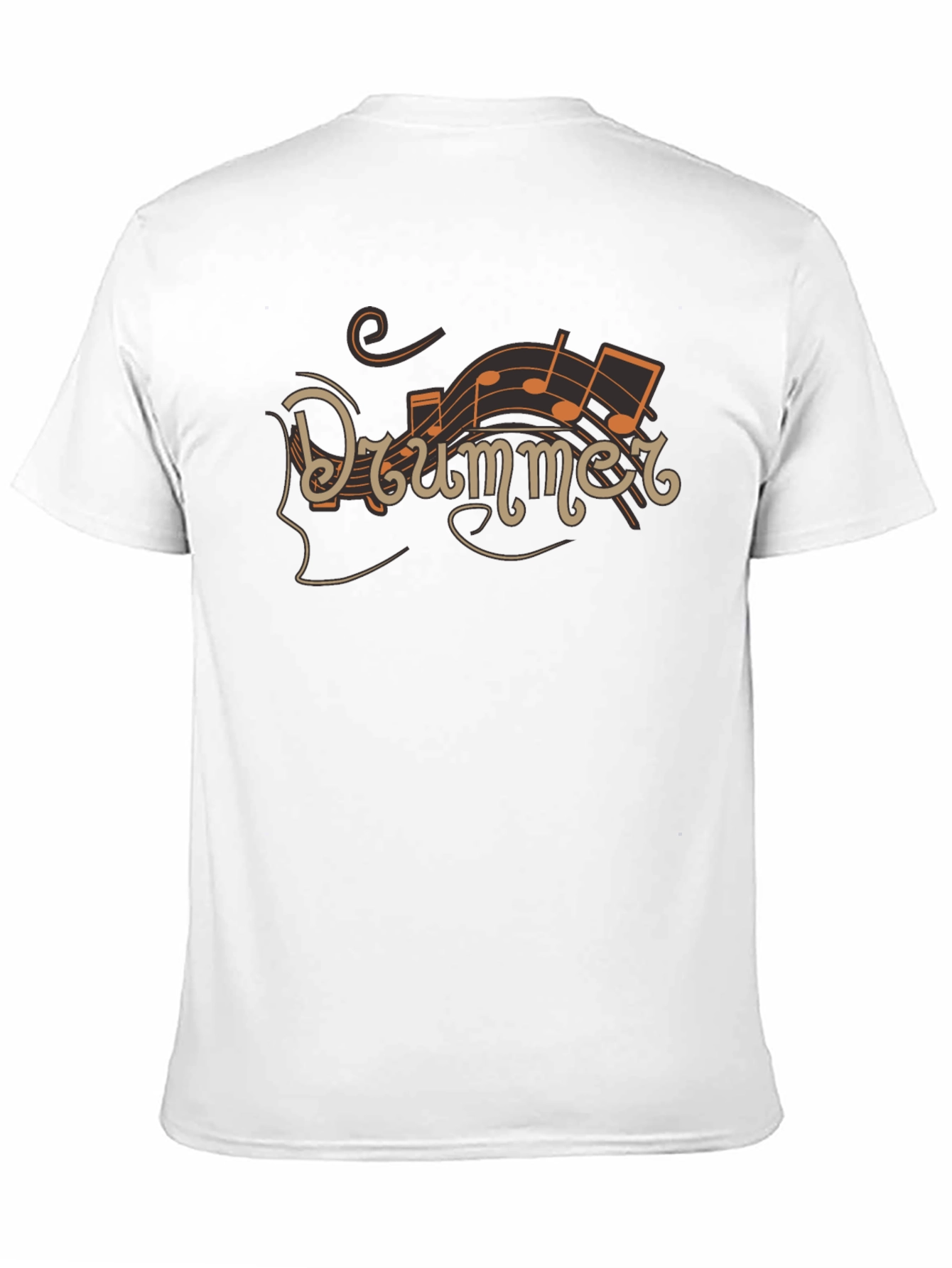 Drummer Music Notes Graphic Tee