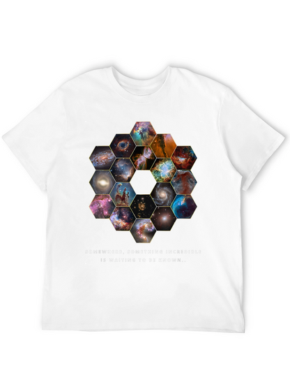 Cosmic Hexagon T-Shirt - Explore the Universe!