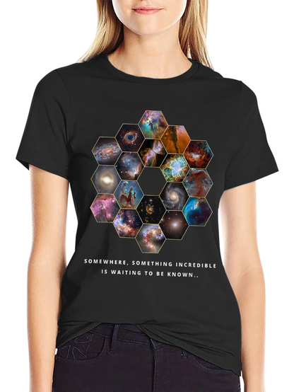 Cosmic Hexagon T-Shirt - Explore the Universe!