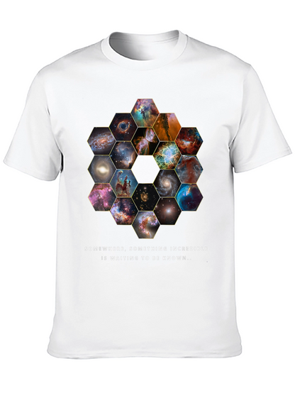 Cosmic Hexagon T-Shirt - Explore the Universe!