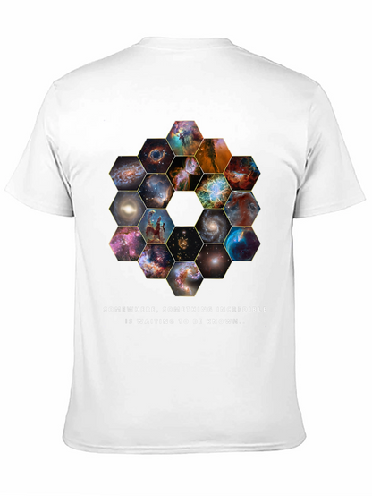 Cosmic Hexagon T-Shirt - Explore the Universe!