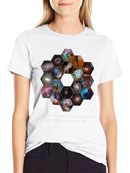 Cosmic Hexagon T-Shirt - Explore the Universe!