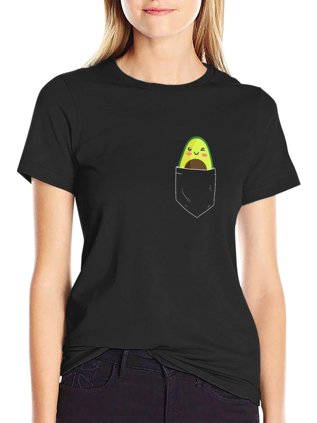 Avocado Pocket Tee - Cute & Fun Graphic T-Shirt