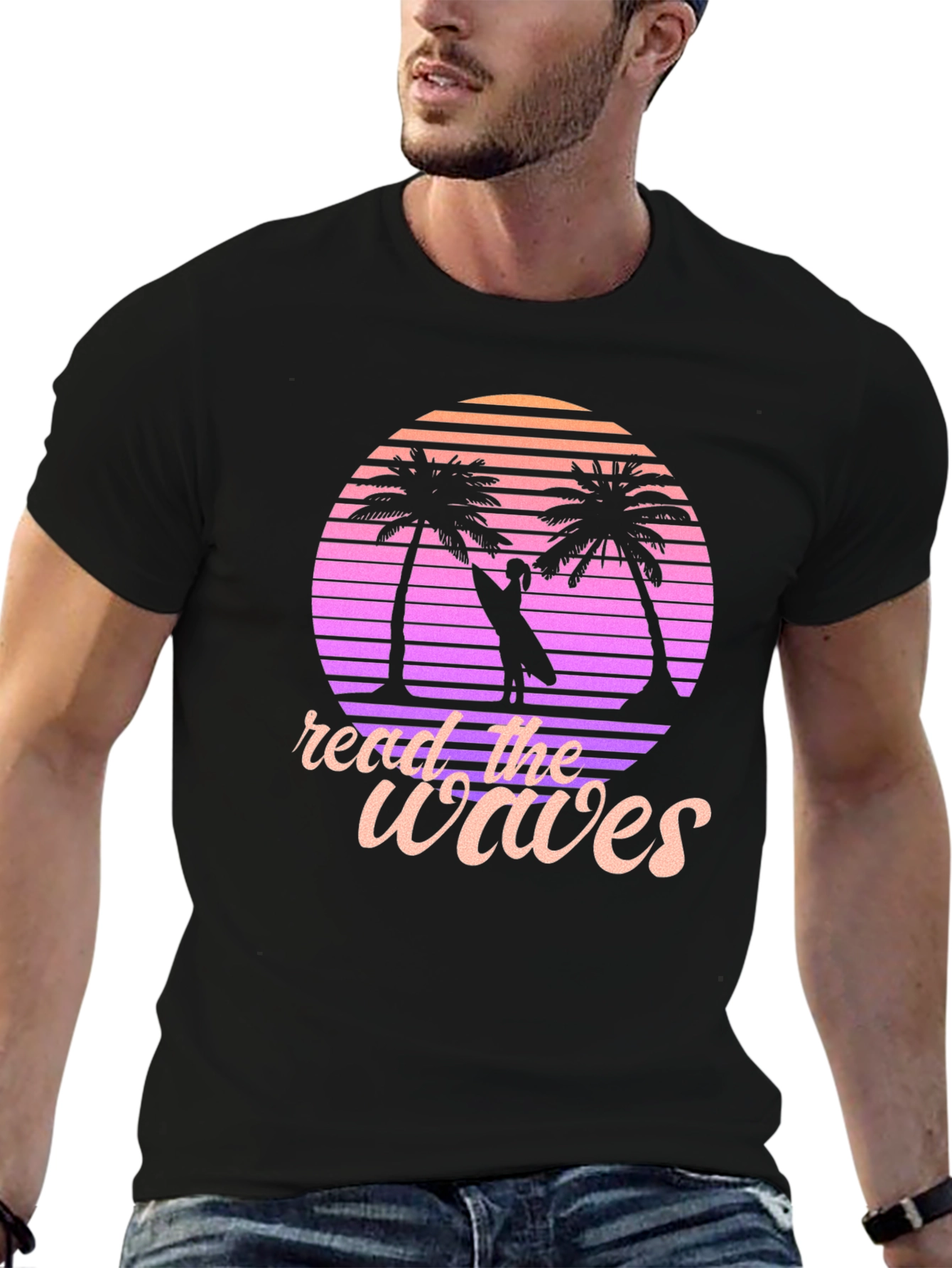 Read the Waves Retro T-Shirt | Surfer Style