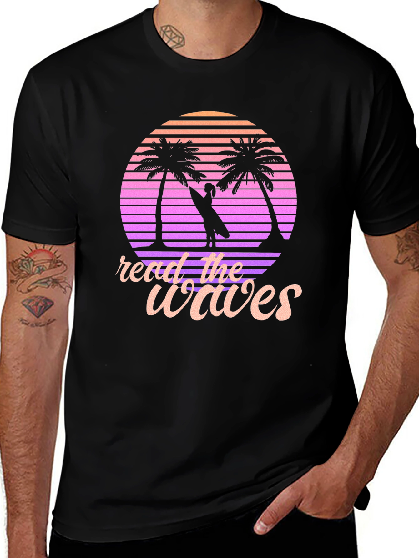 Read the Waves Retro T-Shirt | Surfer Style