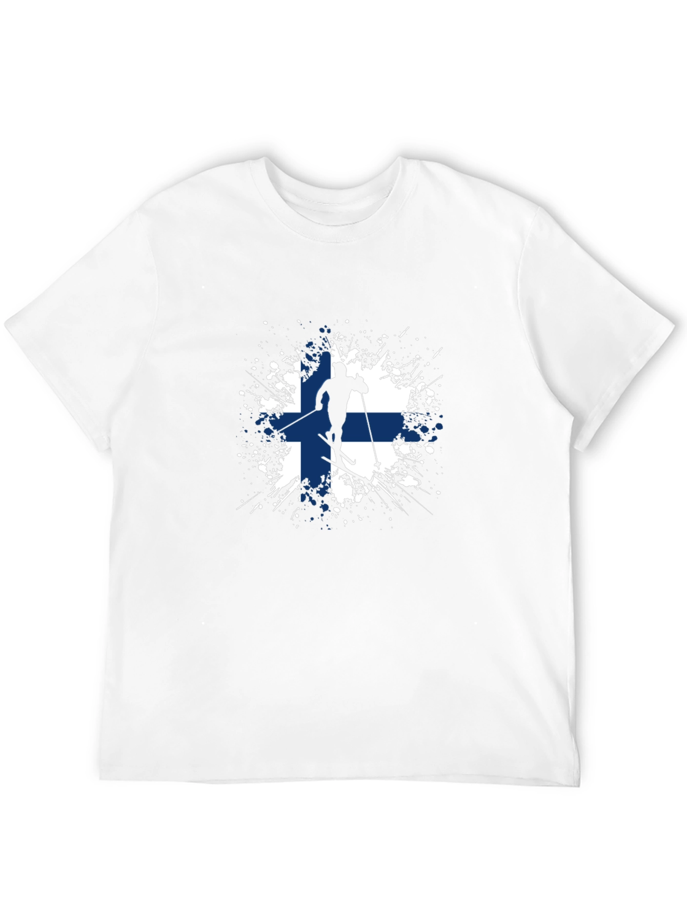 Finland Flag Skiing T-Shirt